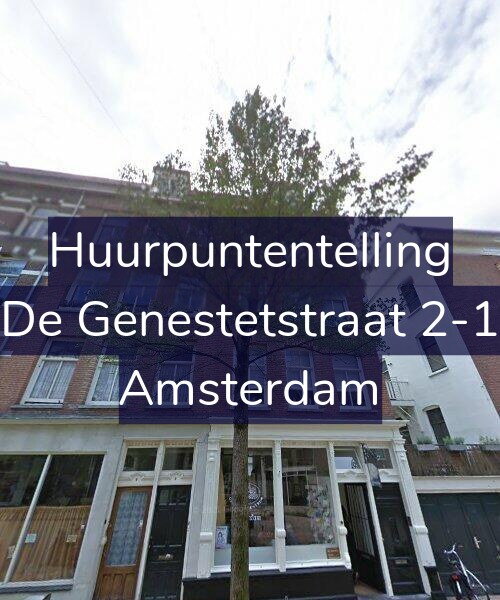 Foto gevel Huurpuntentelling voor De Genestetstraat 2-1, Amsterdam