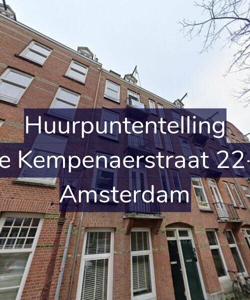 Foto gevel Huurpuntentelling voor De Kempenaerstraat 22-1, Amsterdam