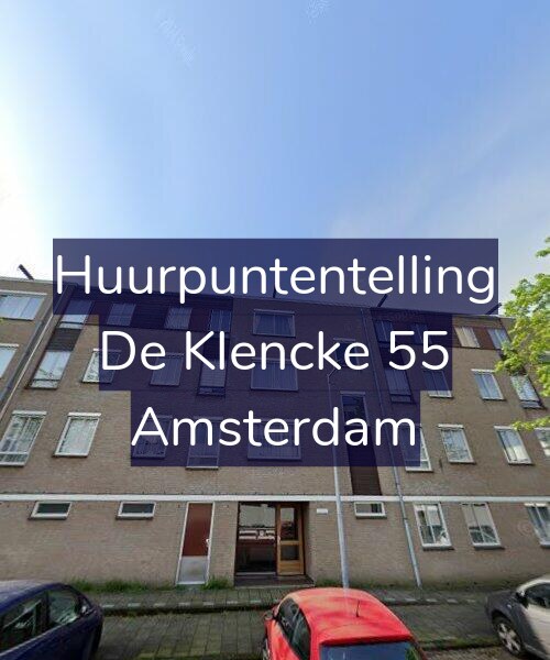 Foto gevel Huurpuntentelling voor De Klencke 55, Amsterdam