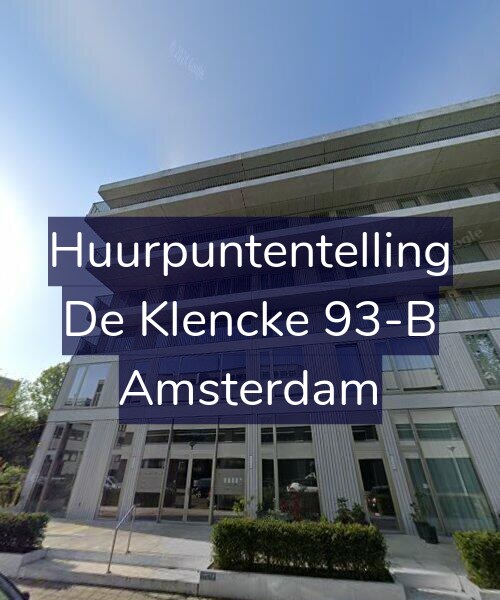 Foto gevel Huurpuntentelling voor De Klencke 93-B, Amsterdam