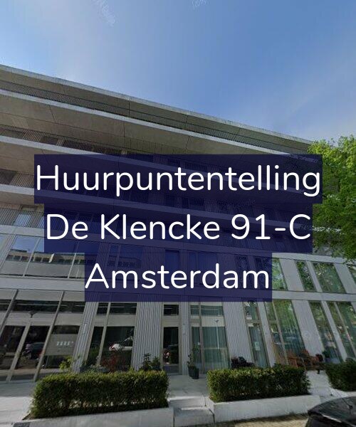 Foto gevel Huurpuntentelling voor De Klencke 91-C, Amsterdam