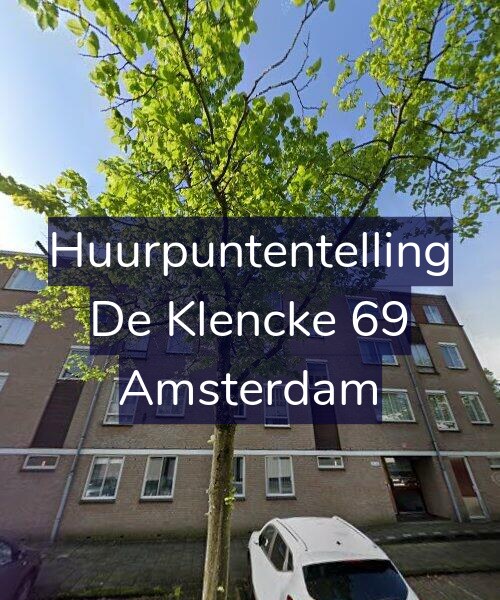 Foto gevel Huurpuntentelling voor De Klencke 69, Amsterdam