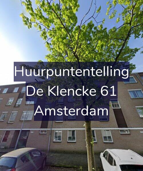 Foto gevel Huurpuntentelling voor De Klencke 61, Amsterdam