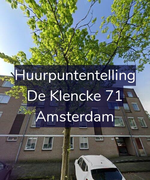 Foto gevel Huurpuntentelling voor De Klencke 71, Amsterdam