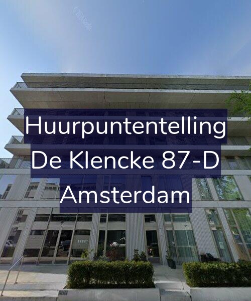 Foto gevel Huurpuntentelling voor De Klencke 87-D, Amsterdam
