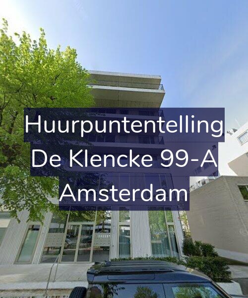 Foto gevel Huurpuntentelling voor De Klencke 99-A, Amsterdam
