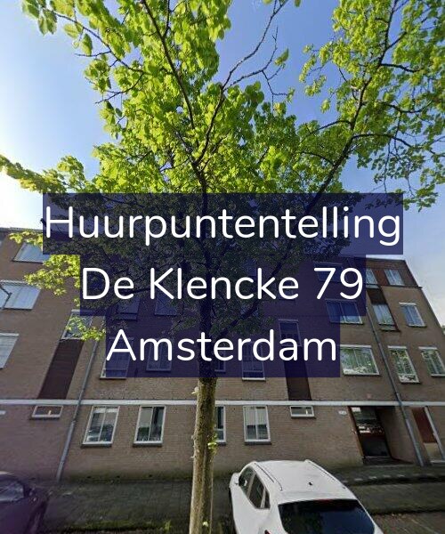 Foto gevel Huurpuntentelling voor De Klencke 79, Amsterdam