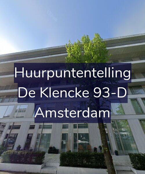 Foto gevel Huurpuntentelling voor De Klencke 93-D, Amsterdam
