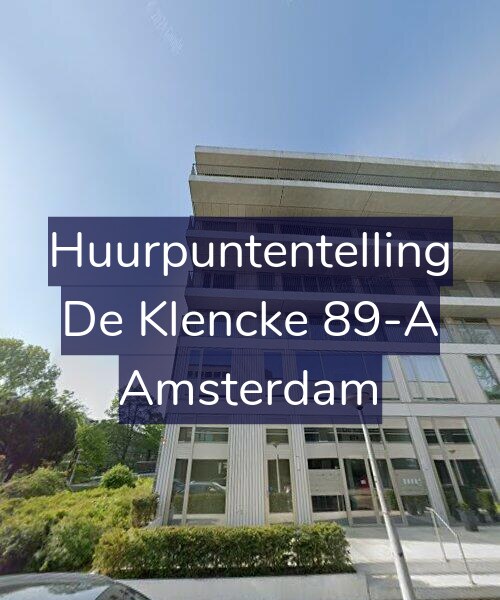 Foto gevel Huurpuntentelling voor De Klencke 89-A, Amsterdam