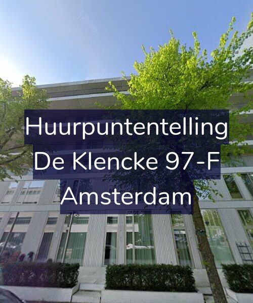 Foto gevel Huurpuntentelling voor De Klencke 97-F, Amsterdam