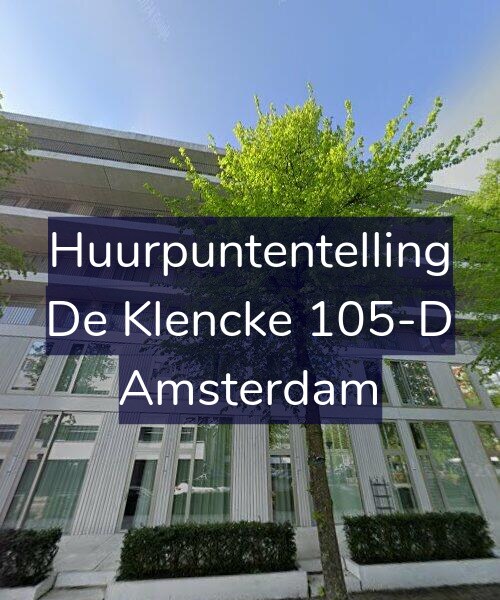 Foto gevel Huurpuntentelling voor De Klencke 105-D, Amsterdam