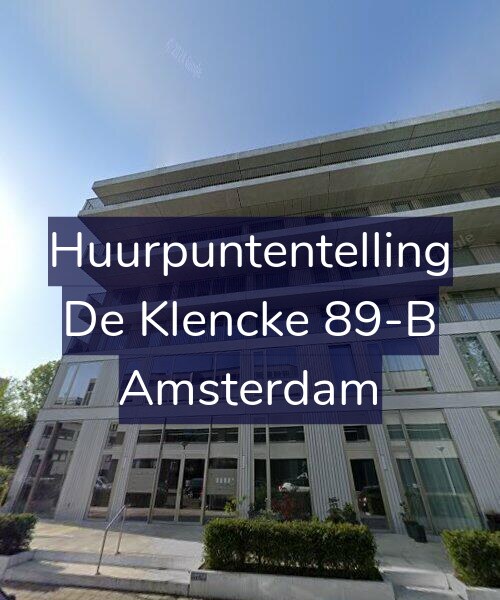 Foto gevel Huurpuntentelling voor De Klencke 89-B, Amsterdam