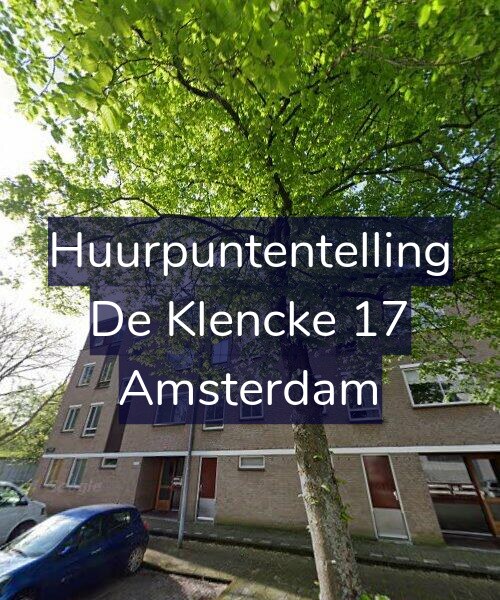 Foto gevel Huurpuntentelling voor De Klencke 17, Amsterdam