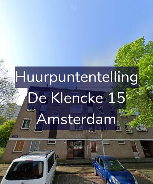 Foto gevel Huurpuntentelling voor De Klencke 15, Amsterdam