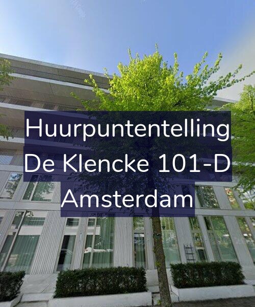 Foto gevel Huurpuntentelling voor De Klencke 101-D, Amsterdam