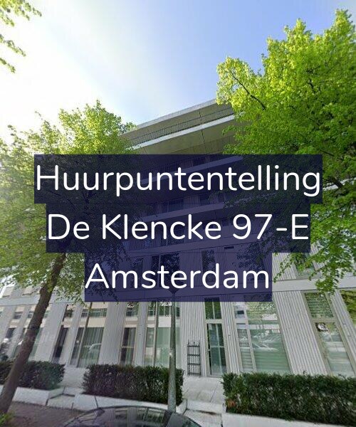 Foto gevel Huurpuntentelling voor De Klencke 97-E, Amsterdam