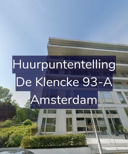 Foto gevel Huurpuntentelling voor De Klencke 93-A, Amsterdam