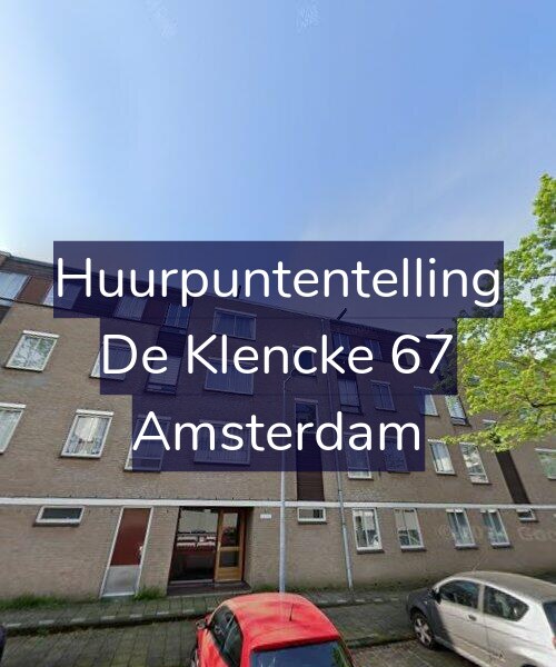 Foto gevel Huurpuntentelling voor De Klencke 67, Amsterdam