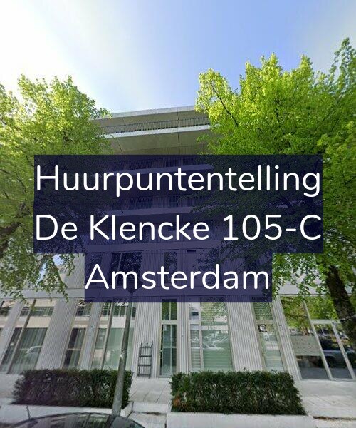 Foto gevel Huurpuntentelling voor De Klencke 105-C, Amsterdam