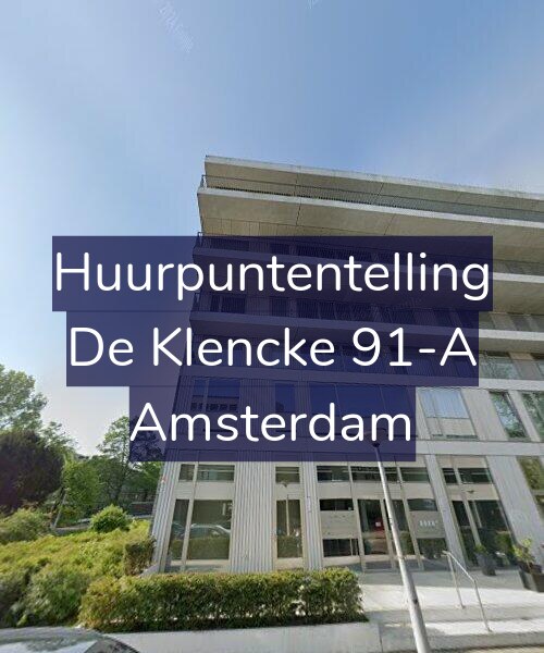 Foto gevel Huurpuntentelling voor De Klencke 91-A, Amsterdam