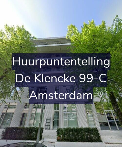 Foto gevel Huurpuntentelling voor De Klencke 99-C, Amsterdam