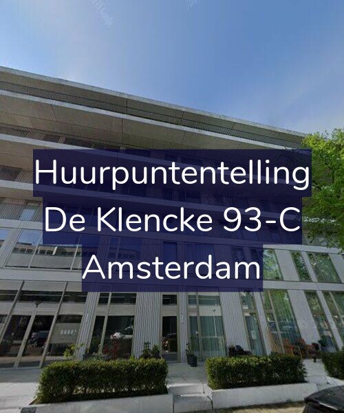 Foto gevel Huurpuntentelling voor De Klencke 93-C, Amsterdam