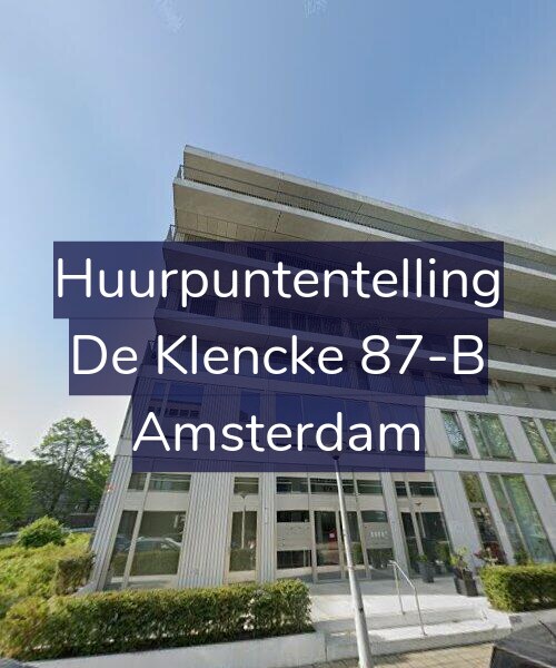 Foto gevel Huurpuntentelling voor De Klencke 87-B, Amsterdam