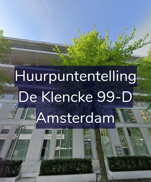 Foto gevel Huurpuntentelling voor De Klencke 99-D, Amsterdam