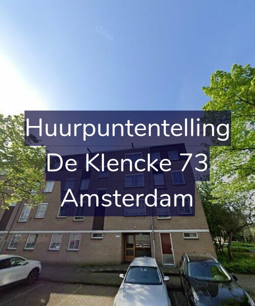 Foto gevel Huurpuntentelling voor De Klencke 73, Amsterdam