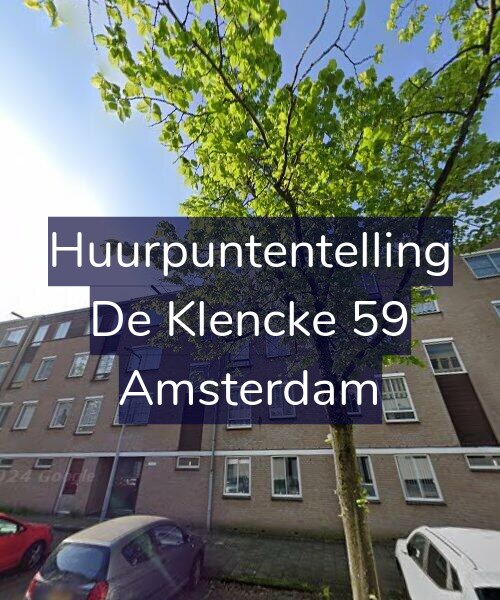 Foto gevel Huurpuntentelling voor De Klencke 59, Amsterdam