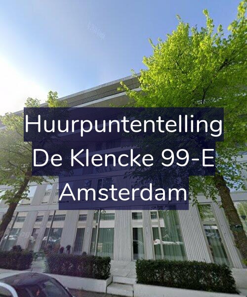 Foto gevel Huurpuntentelling voor De Klencke 99-E, Amsterdam