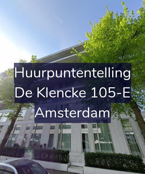 Foto gevel Huurpuntentelling voor De Klencke 105-E, Amsterdam