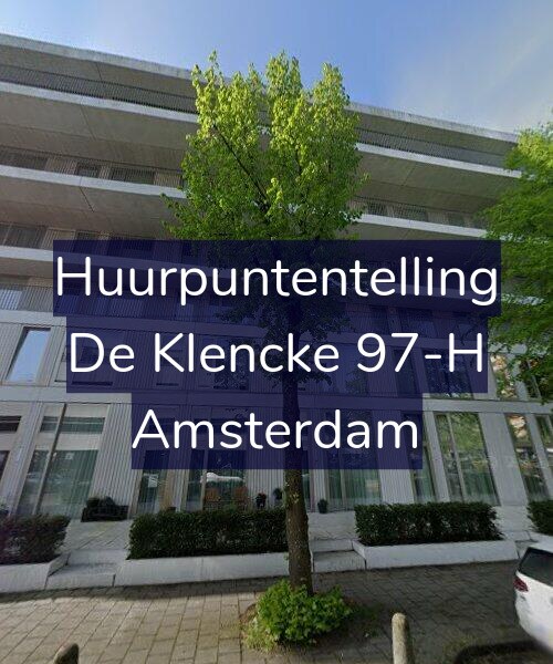 Foto gevel Huurpuntentelling voor De Klencke 97-H, Amsterdam