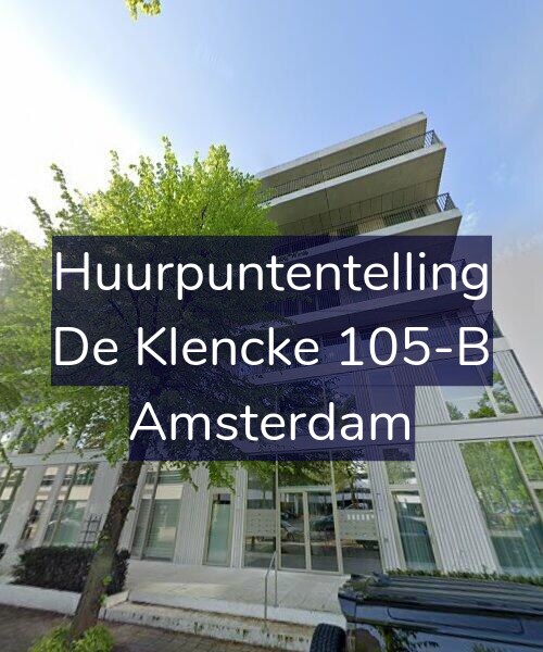 Foto gevel Huurpuntentelling voor De Klencke 105-B, Amsterdam