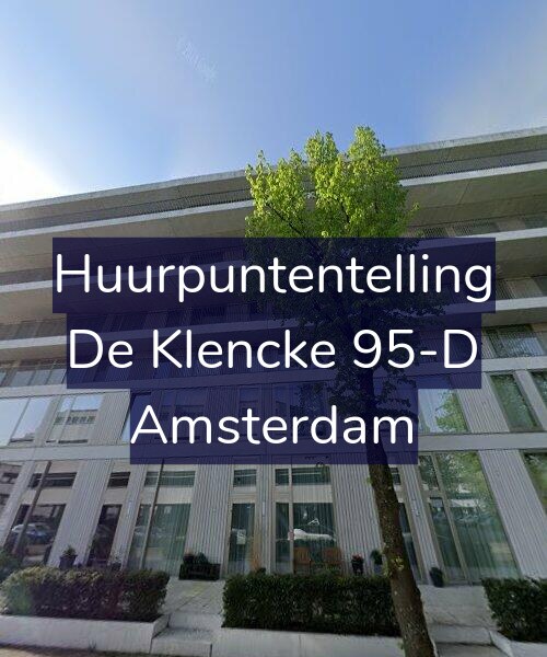 Foto gevel Huurpuntentelling voor De Klencke 95-D, Amsterdam