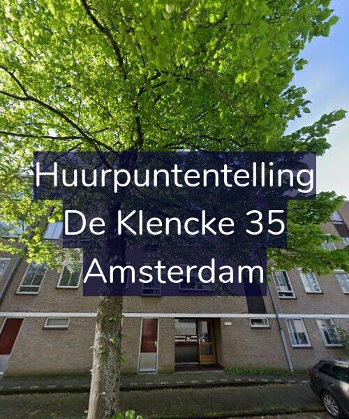 Foto gevel Huurpuntentelling voor De Klencke 35, Amsterdam
