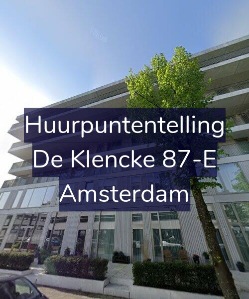 Foto gevel Huurpuntentelling voor De Klencke 87-E, Amsterdam