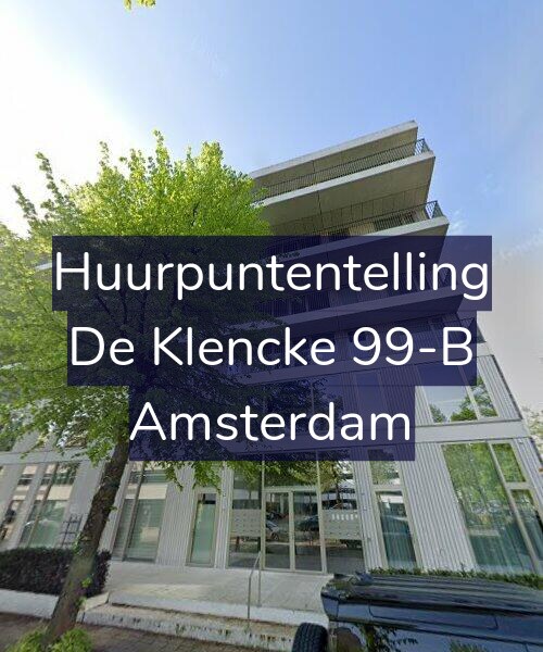 Foto gevel Huurpuntentelling voor De Klencke 99-B, Amsterdam