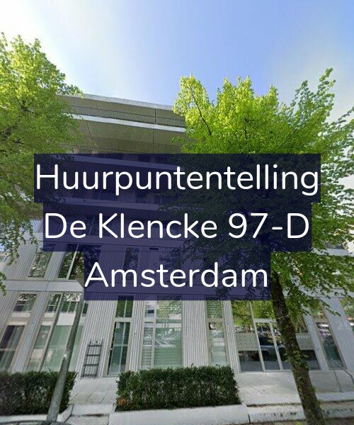 Foto gevel Huurpuntentelling voor De Klencke 97-D, Amsterdam
