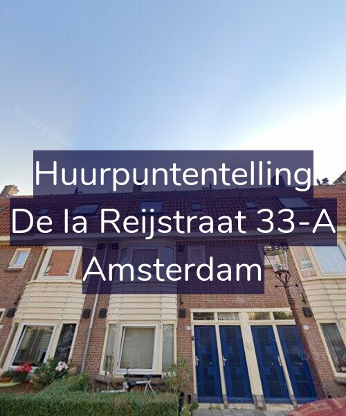 Foto gevel Huurpuntentelling voor De la Reijstraat 33-A, Amsterdam