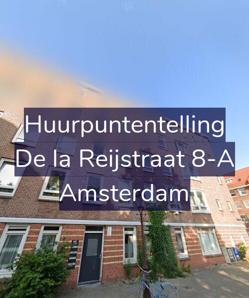 Foto gevel Huurpuntentelling voor De la Reijstraat 8-A, Amsterdam