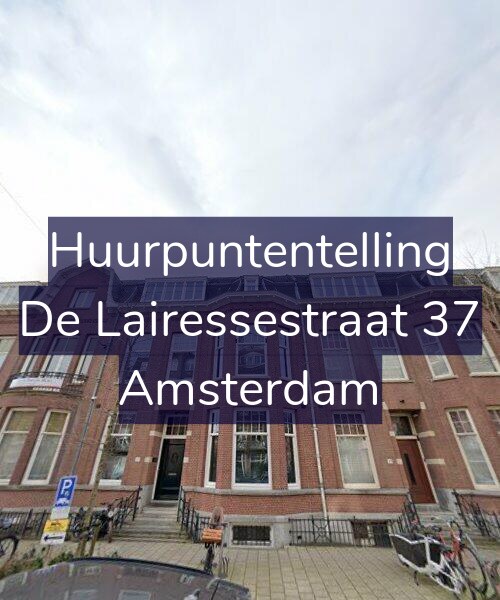 Foto gevel Huurpuntentelling voor De Lairessestraat 37, Amsterdam