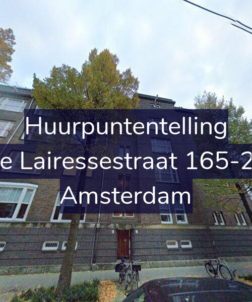 Foto gevel Huurpuntentelling voor De Lairessestraat 165-2K, Amsterdam