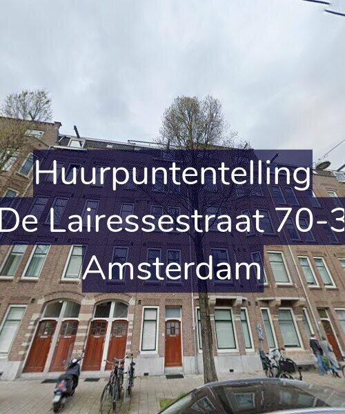 Foto gevel Huurpuntentelling voor De Lairessestraat 70-3, Amsterdam