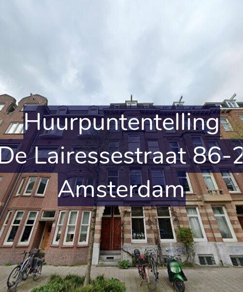 Foto gevel Huurpuntentelling voor De Lairessestraat 86-2, Amsterdam