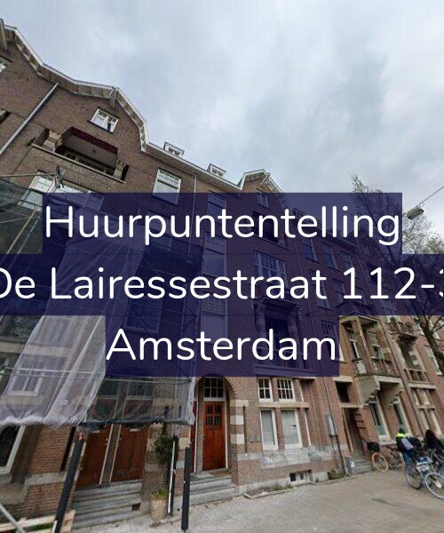 Foto gevel Huurpuntentelling voor De Lairessestraat 112-3, Amsterdam