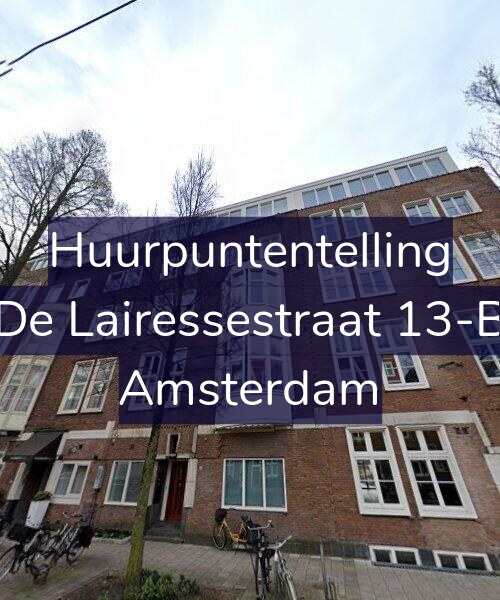 Foto gevel Huurpuntentelling voor De Lairessestraat 13-B, Amsterdam