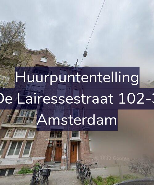 Foto gevel Huurpuntentelling voor De Lairessestraat 102-3, Amsterdam