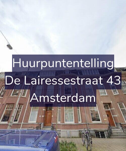 Foto gevel Huurpuntentelling voor De Lairessestraat 43, Amsterdam