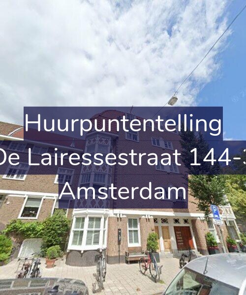 Foto gevel Huurpuntentelling voor De Lairessestraat 144-3, Amsterdam